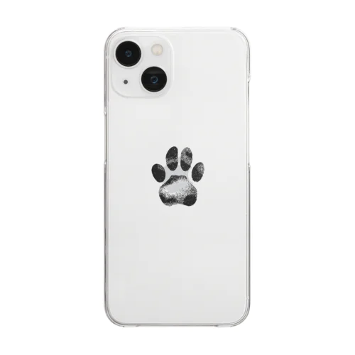 猫の手跡 Clear Smartphone Case