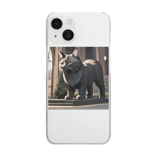 sit cat Clear Smartphone Case