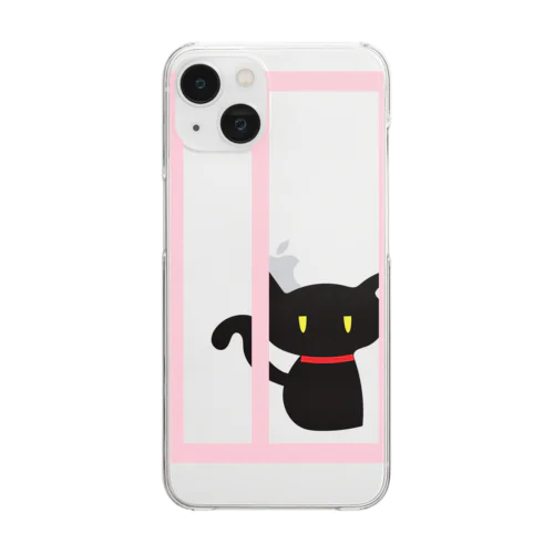 magboxシリーズ　檻の中の黒猫 Clear Smartphone Case