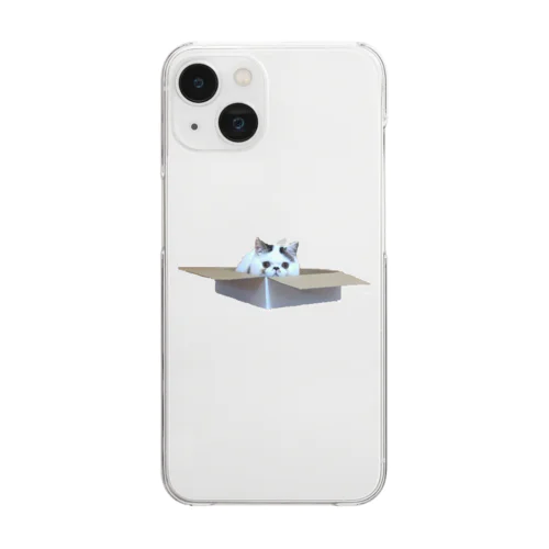 箱に入る猫 Clear Smartphone Case