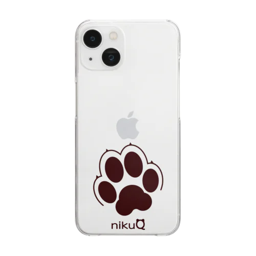 肉球をモチーフにしたオリジナルブランド「nikuQ」（犬タイプ）です Clear Smartphone Case