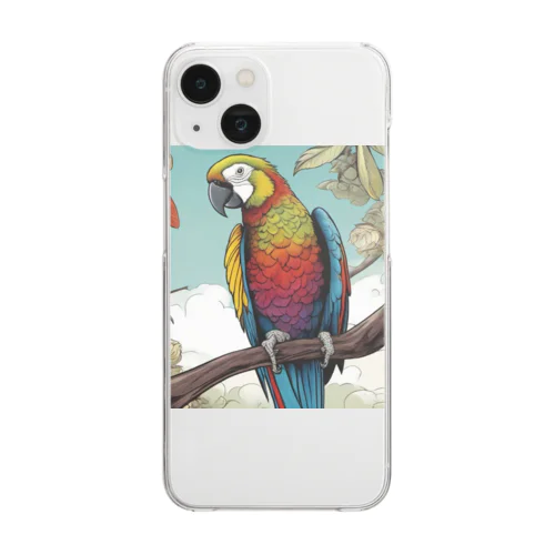 karafurインコ Clear Smartphone Case