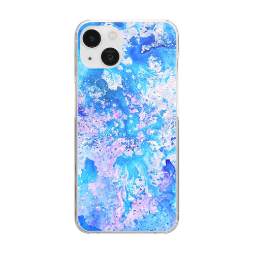 青い世界「マヤの星空」HISA Clear Smartphone Case