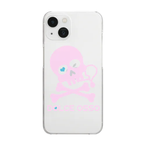 DOLCE OSSO ”ドルチェ オッソ”　ピンク Clear Smartphone Case