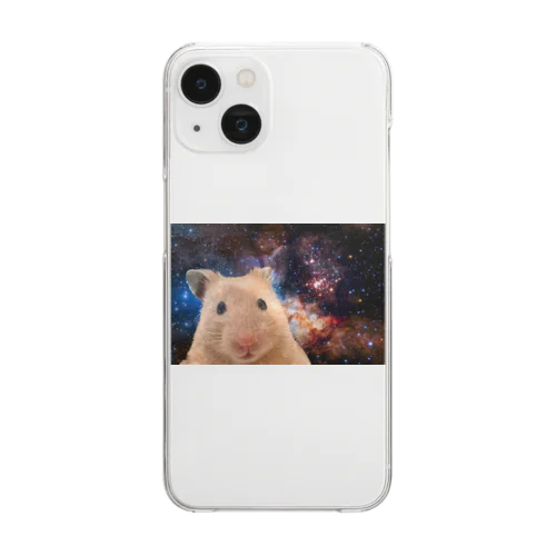 【うちのこ】宇宙ハム【かわいい】 Clear Smartphone Case