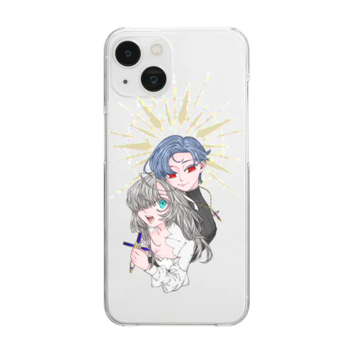 ハロウィーン Clear Smartphone Case