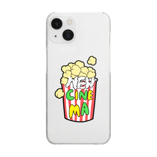 NEW CINEMA Popcorn クリアスマホケース