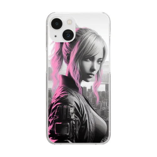 Cyberpunk_001　Taiwan girl Clear Smartphone Case