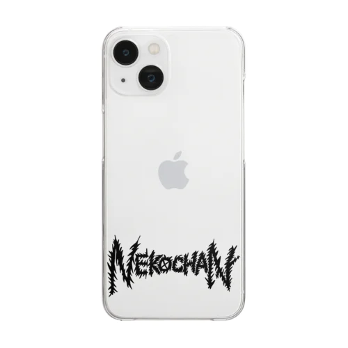 NEKOCHAN Graffiti (ブラック) Clear Smartphone Case