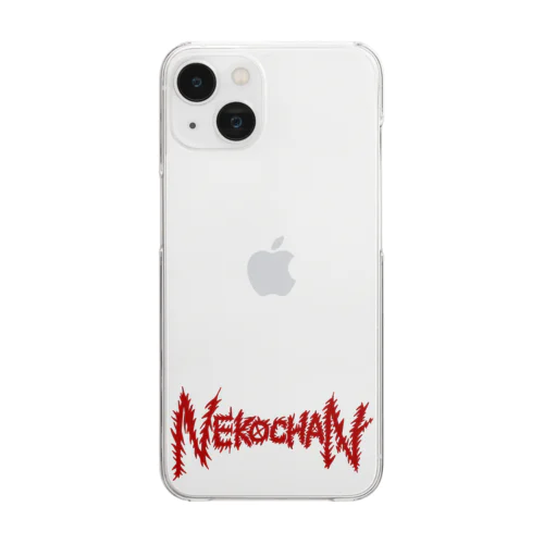 NEKOCHAN Graffiti (レッド) Clear Smartphone Case