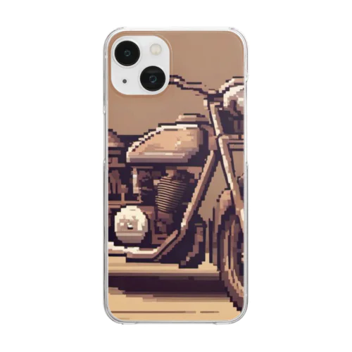 レトロバイクドット Clear Smartphone Case