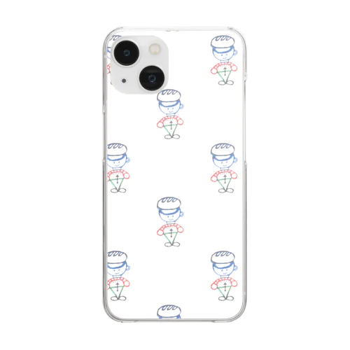 ぱんくんだらけ Clear Smartphone Case