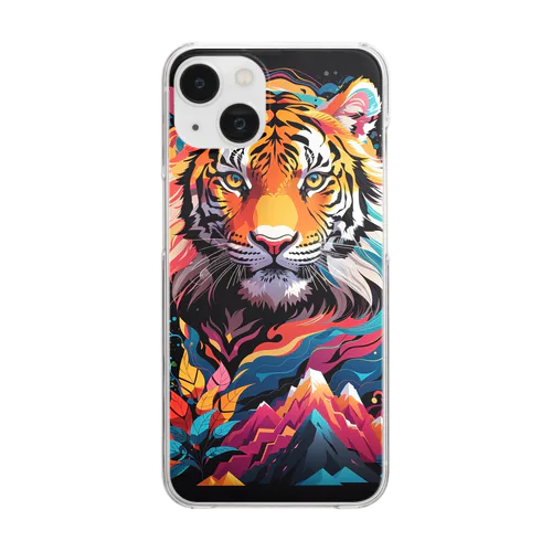 Vivid-Tiger（ビビッド‐タイガー） クリアスマホケース