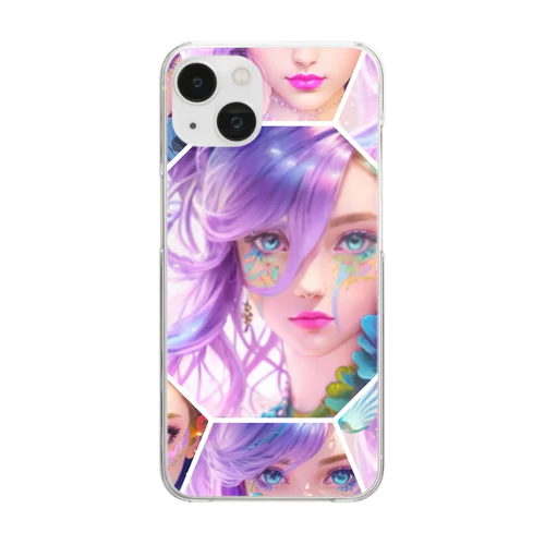 universal mermaid Sally Clear Smartphone Case