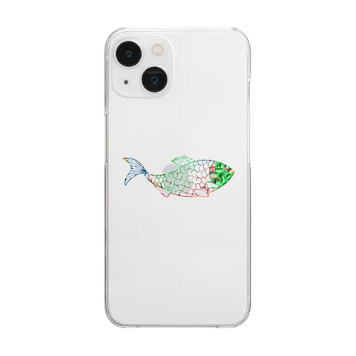 魚　water drop Clear Smartphone Case