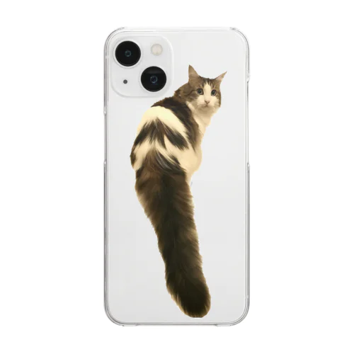 猫のダイヤ Clear Smartphone Case