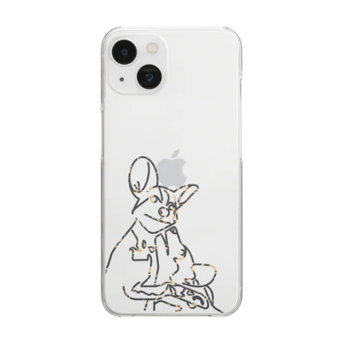 リカオン Clear Smartphone Case