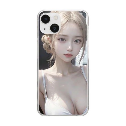 美女 図鑑（期待） Clear Smartphone Case