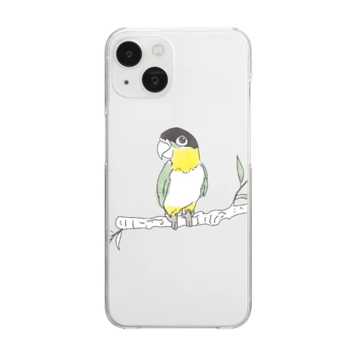 ことりのとまり木☆あぐもくん Clear Smartphone Case