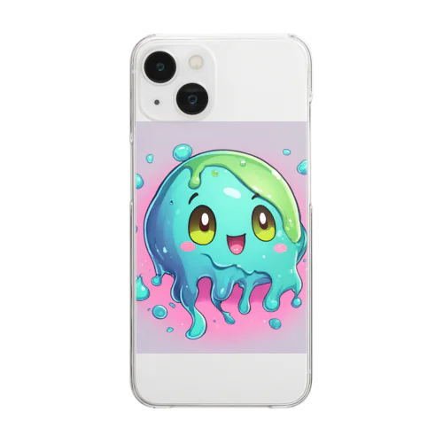 懐っこいスライムちゃん Clear Smartphone Case