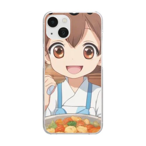 かわいいお料理アート！ Clear Smartphone Case