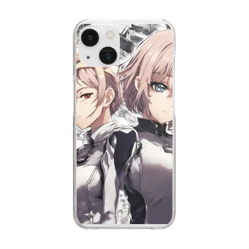 美少女の宇宙を探検隊 Clear Smartphone Case