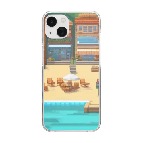 海のリゾート Clear Smartphone Case