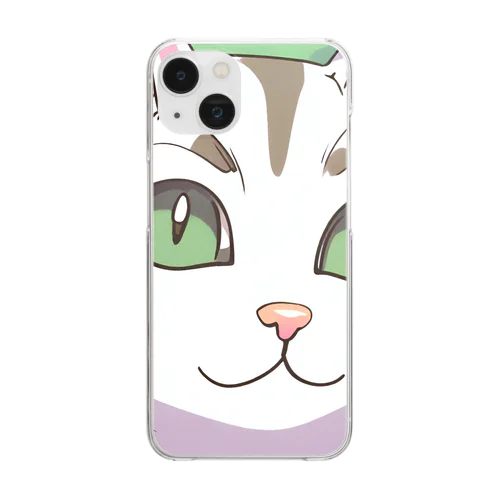 可愛い猫グッズ Clear Smartphone Case