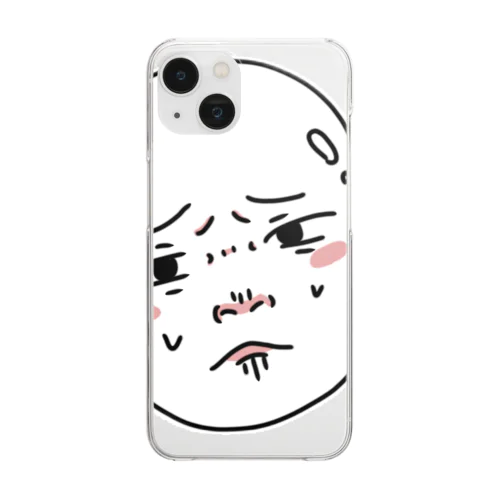 泣きそうな赤ちゃん Clear Smartphone Case