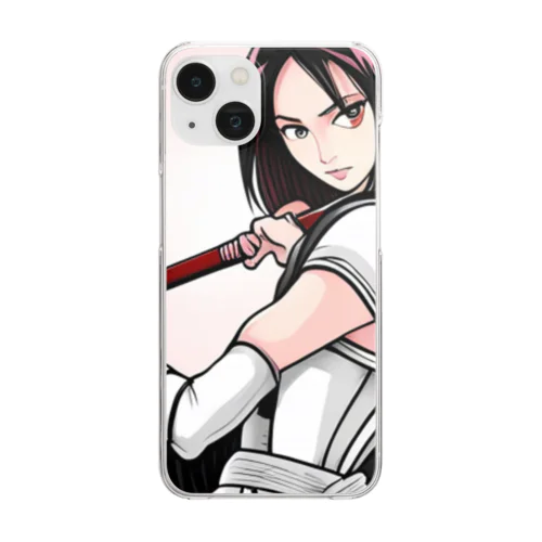 女戦士 Clear Smartphone Case