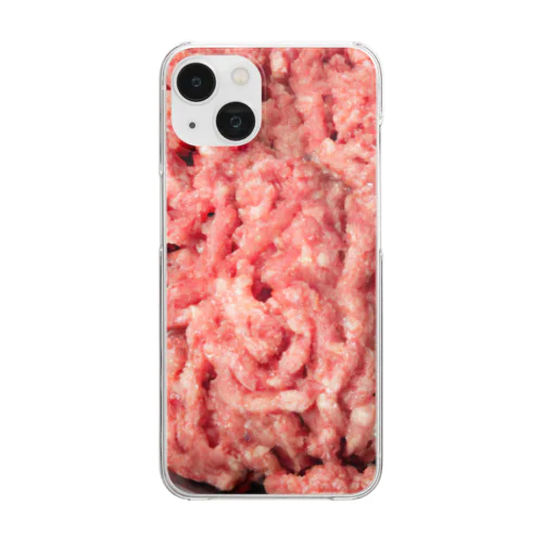 ひひひひき肉でーす！ Clear Smartphone Case