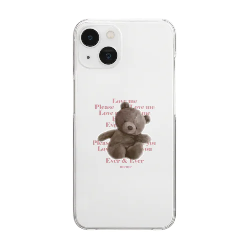 memeくん♡ Clear Smartphone Case