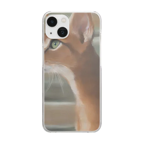 アビシニアン　Abyssinian cat Clear Smartphone Case