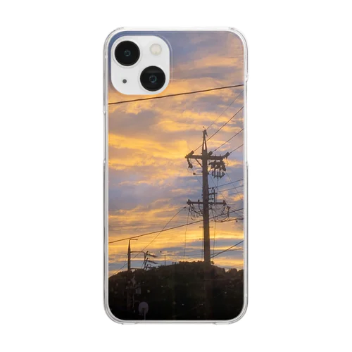 夕焼け Clear Smartphone Case