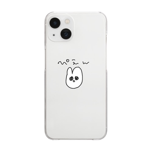 ぴえん Clear Smartphone Case