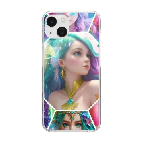  mermaid paradise  Clear Smartphone Case