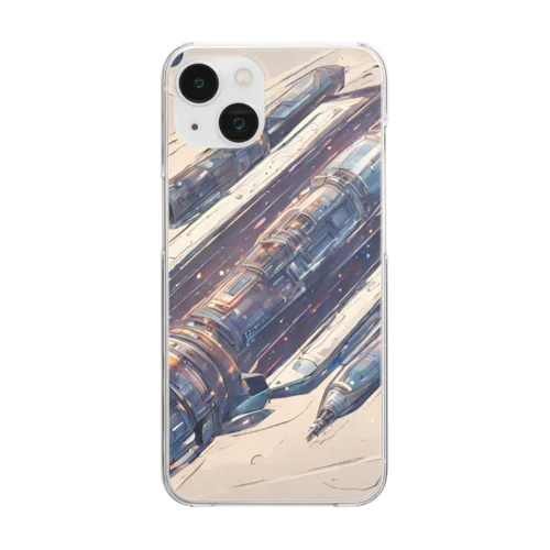 【宇宙の風見鶏】イラストグッズ🚀 Clear Smartphone Case