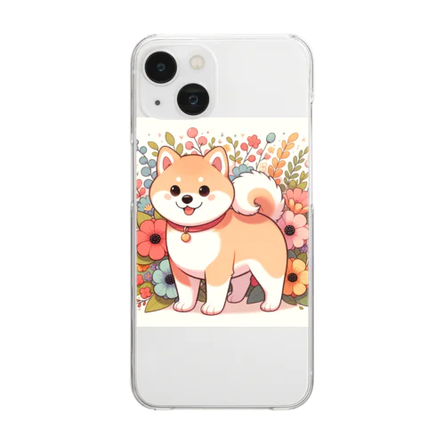 可愛い柴犬 Clear Smartphone Case