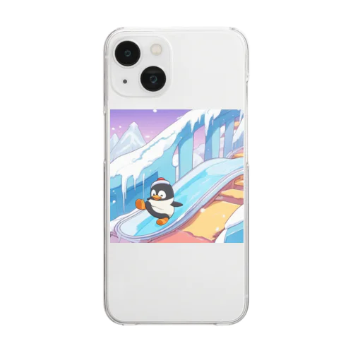 ペンギンスライダー Clear Smartphone Case