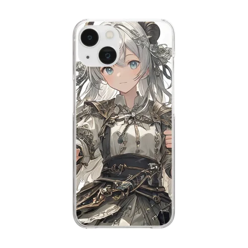 天使 美少女 Clear Smartphone Case