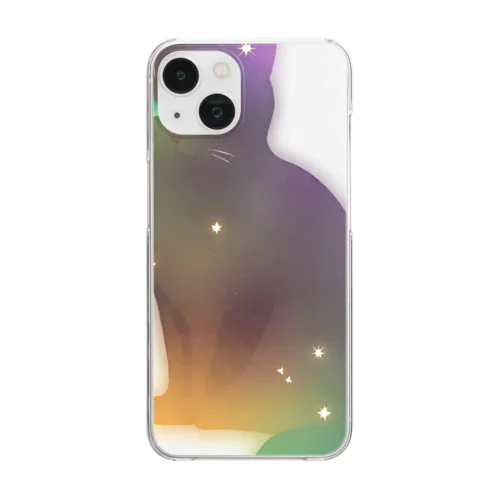 くろねこ Clear Smartphone Case