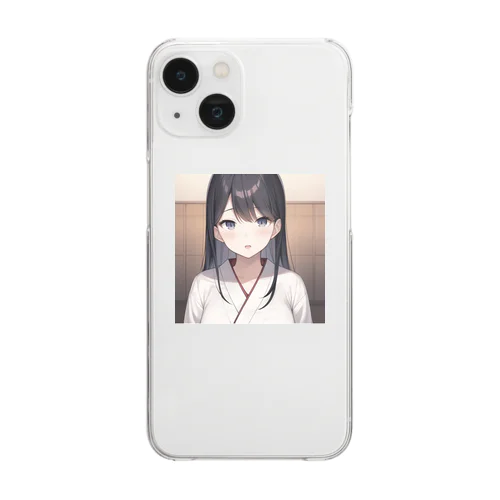 巫女さん Clear Smartphone Case