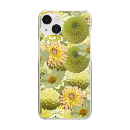 ダリア Clear Smartphone Case