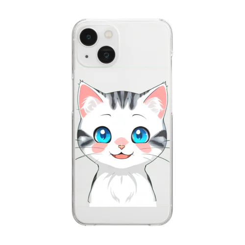 ねこのれお Clear Smartphone Case