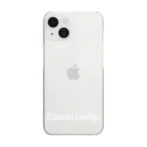 WHITE LOGO Clear Smartphone Case