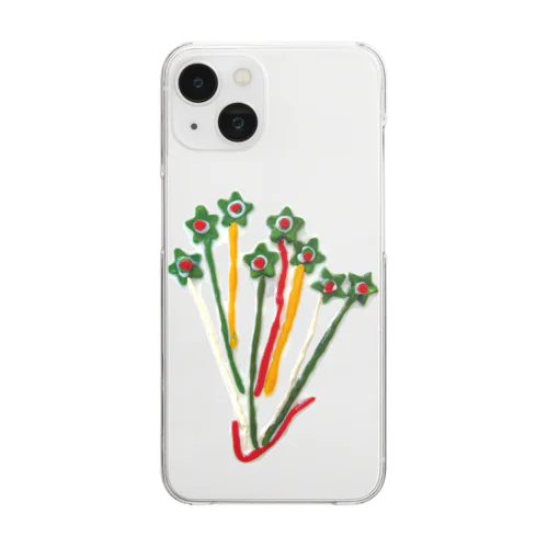 花瓶に入った星の花 Clear Smartphone Case