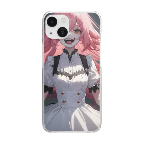 ゾンビガール Clear Smartphone Case