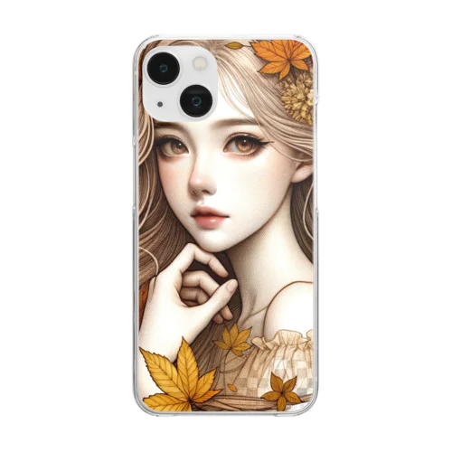 秋の女神 Clear Smartphone Case