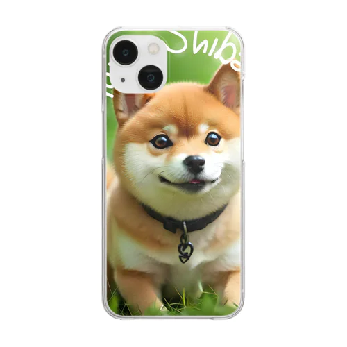 【柴犬】フォトリアル Clear Smartphone Case