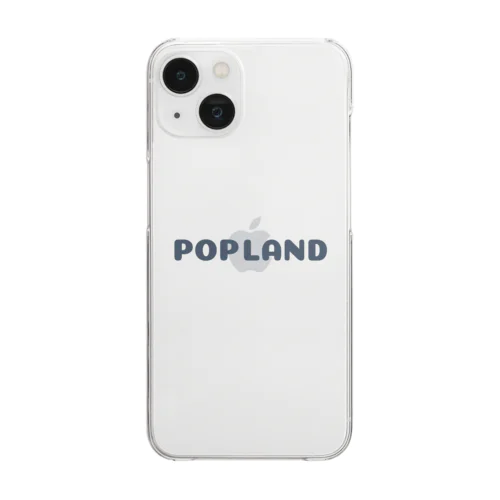 POPLANDロゴ Clear Smartphone Case